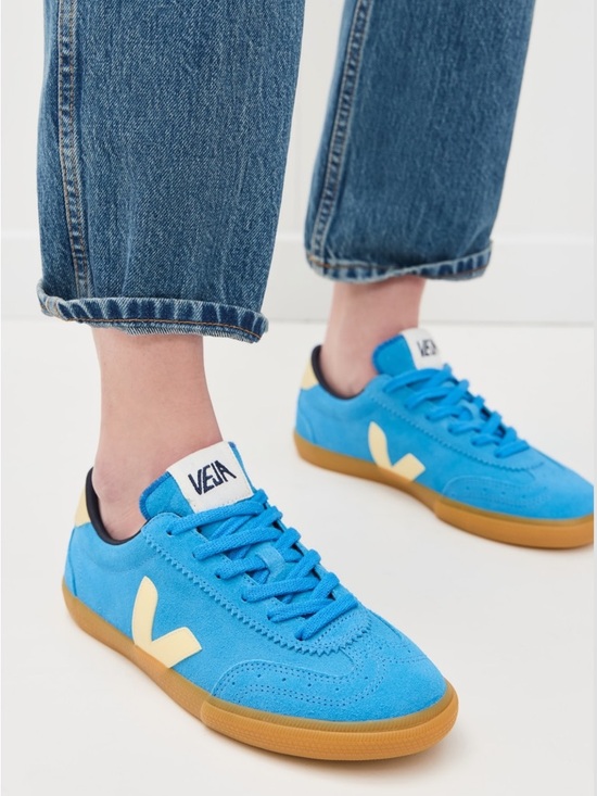 Veja Shoes - Veja Blue suede Volley Sneaker. Size 8 EU 39